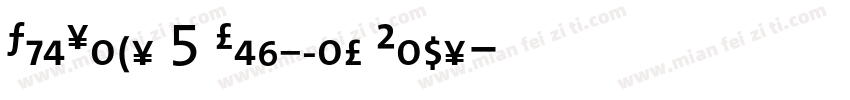 TheSans 5 Regular Caps字体转换